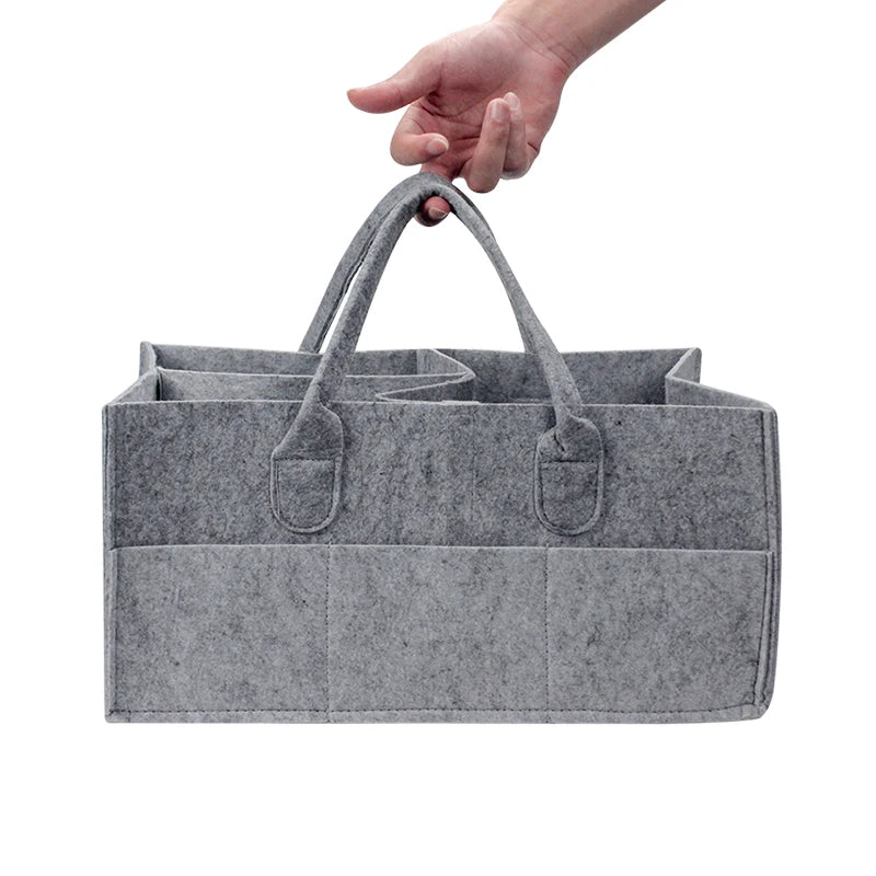 Portable Baby Diaper Caddy Organizer - Essential Storage Bag for Changing Table & Car