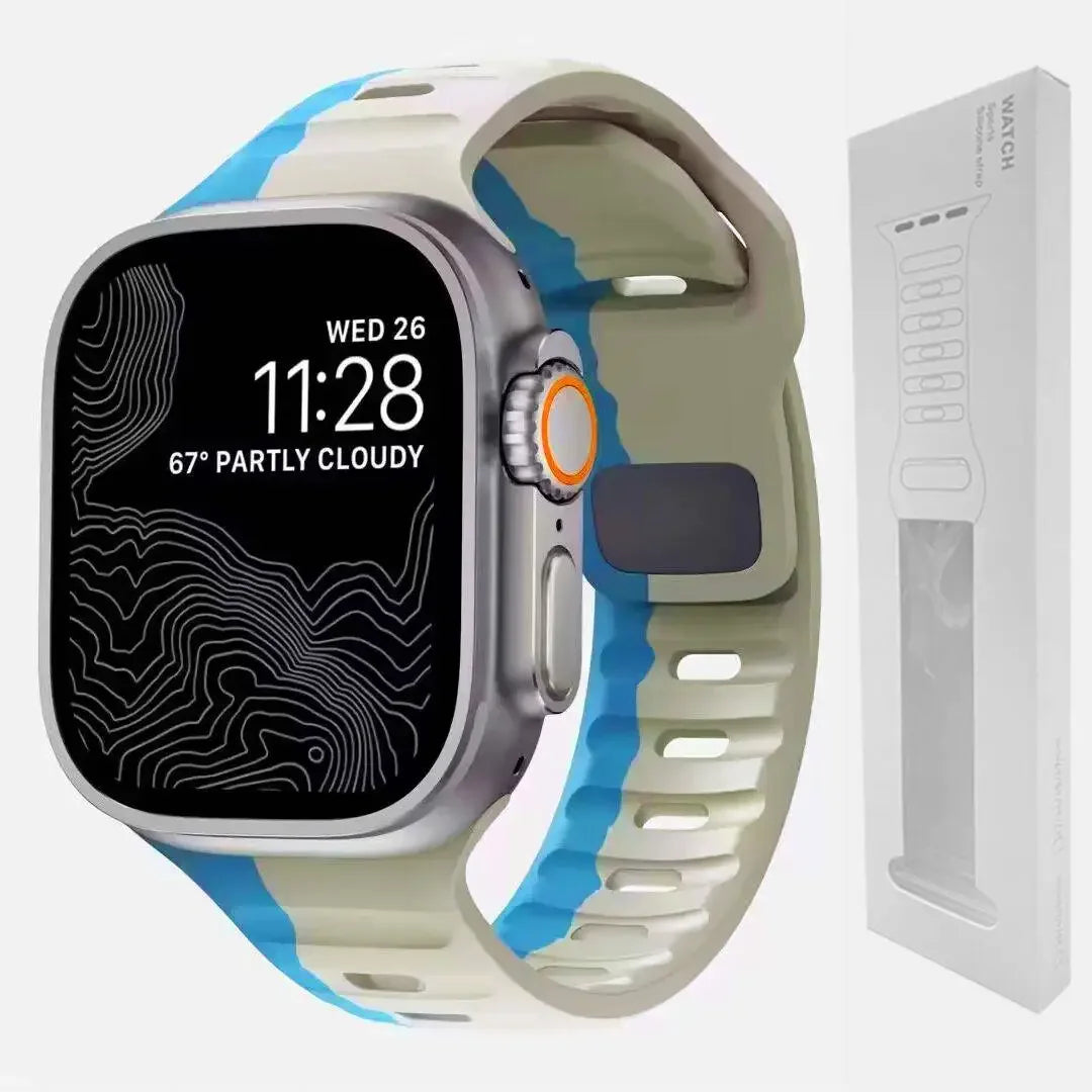Soft Silicone Strap For Apple Watch Band Ultra