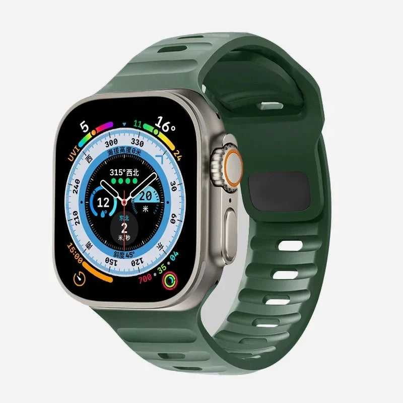 Soft Silicone Strap For Apple Watch Band Ultra
