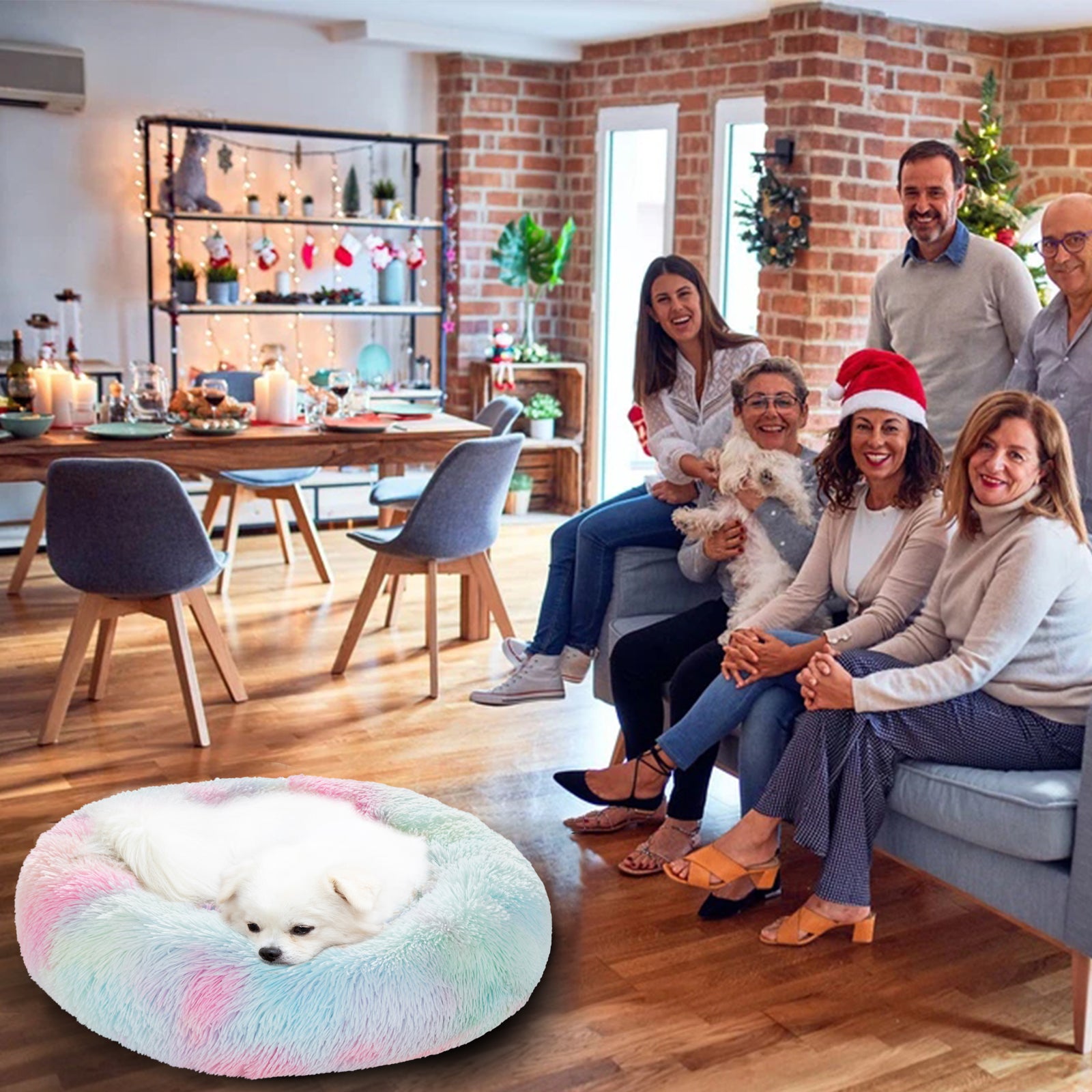 House Cat Bed Washable Pet Sofa Mat Calming Samll Large Dog Beds