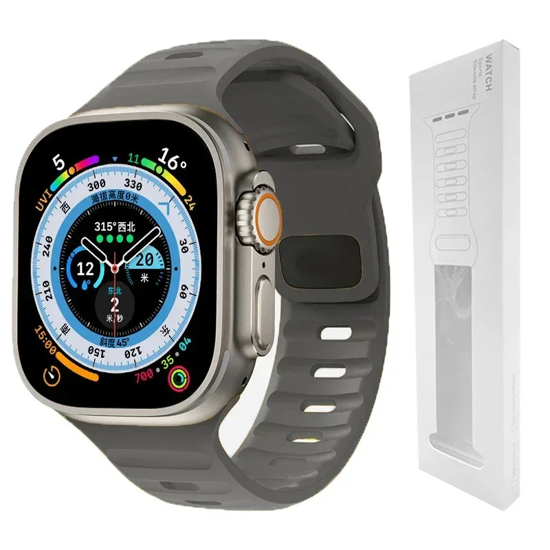 Soft Silicone Strap For Apple Watch Band Ultra