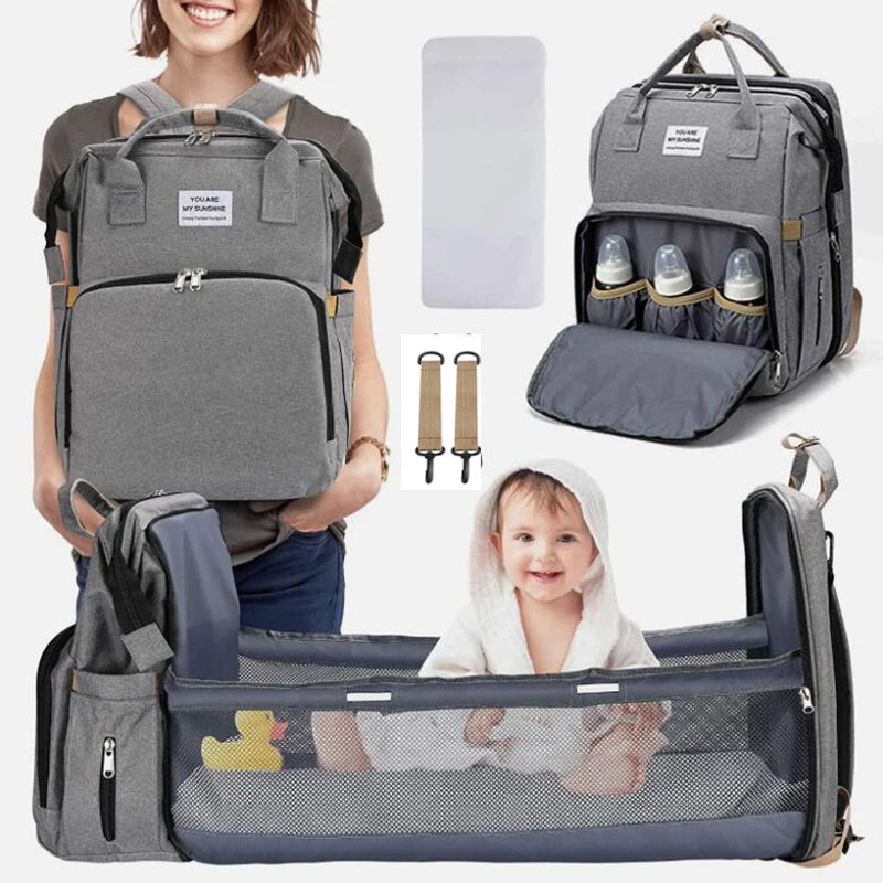Foldable Baby Crib Diaper Bag