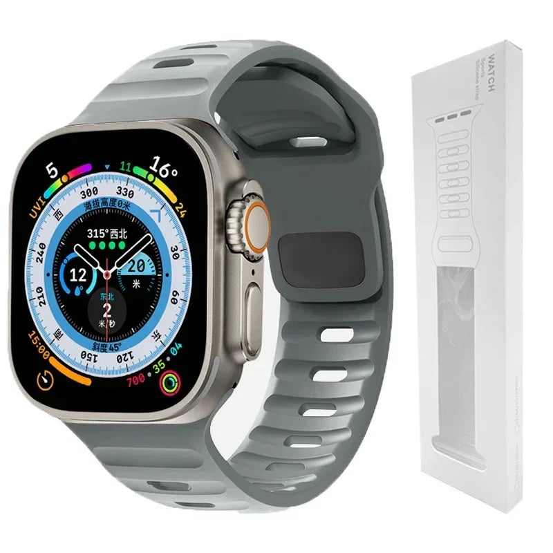 Soft Silicone Strap For Apple Watch Band Ultra