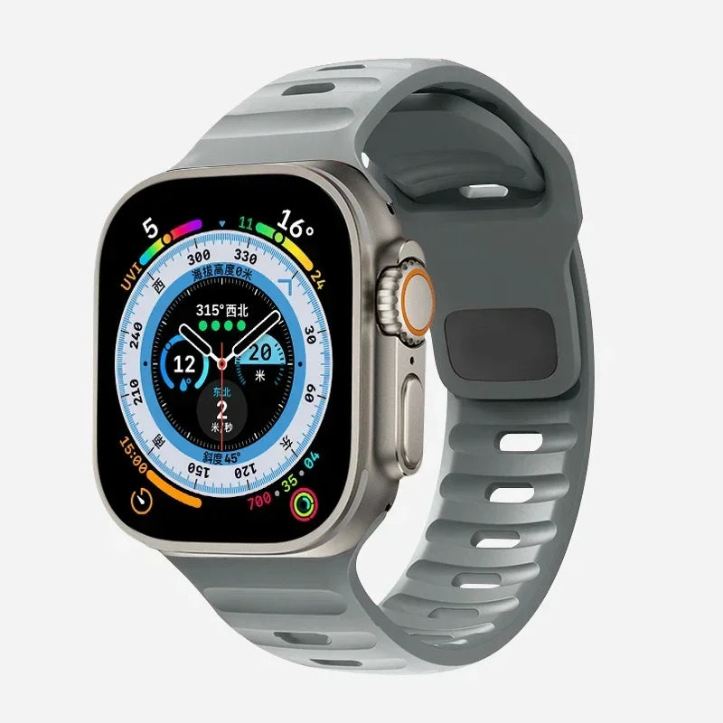 Soft Silicone Strap For Apple Watch Band Ultra