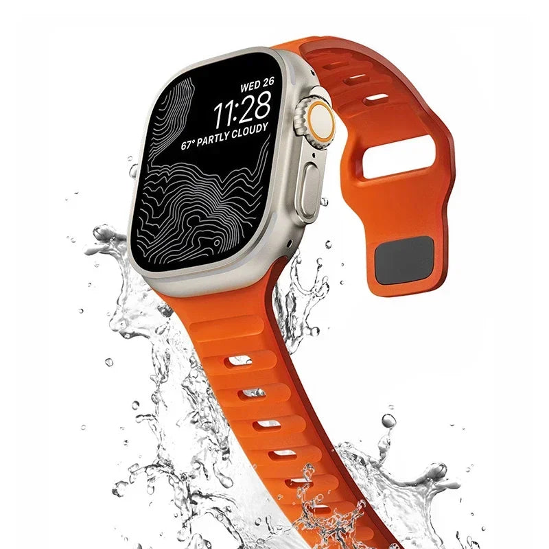 Soft Silicone Strap For Apple Watch Band Ultra