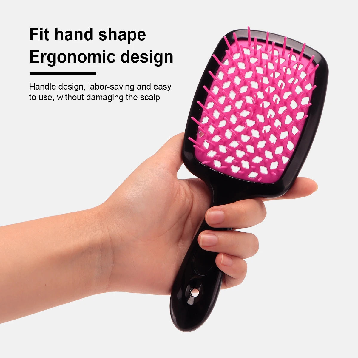Hair Brush Massage Anti-Static Hollow Out Wet Curly Hair Brushes Barber Styling Tool
