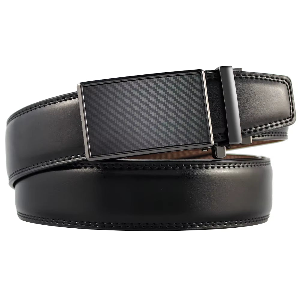 Mens Leather Belt Automatic Genuine