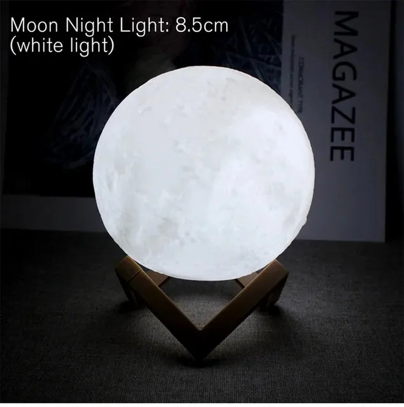 Stand Starry Lamp Bedroom Decor Night Lights Kids Gift Moon Lamp