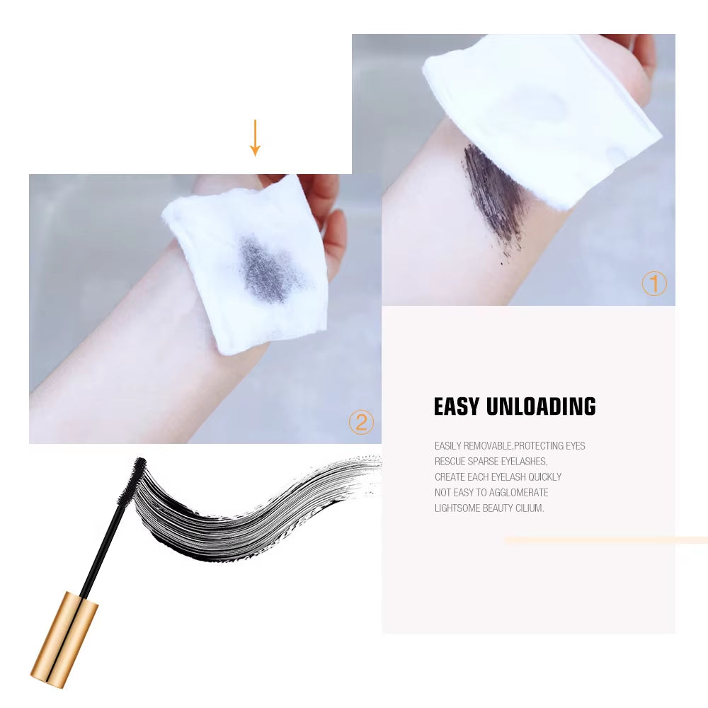 Eye Lashes Brush Beauty Makeup Long-Wearing Gold Color Mascara