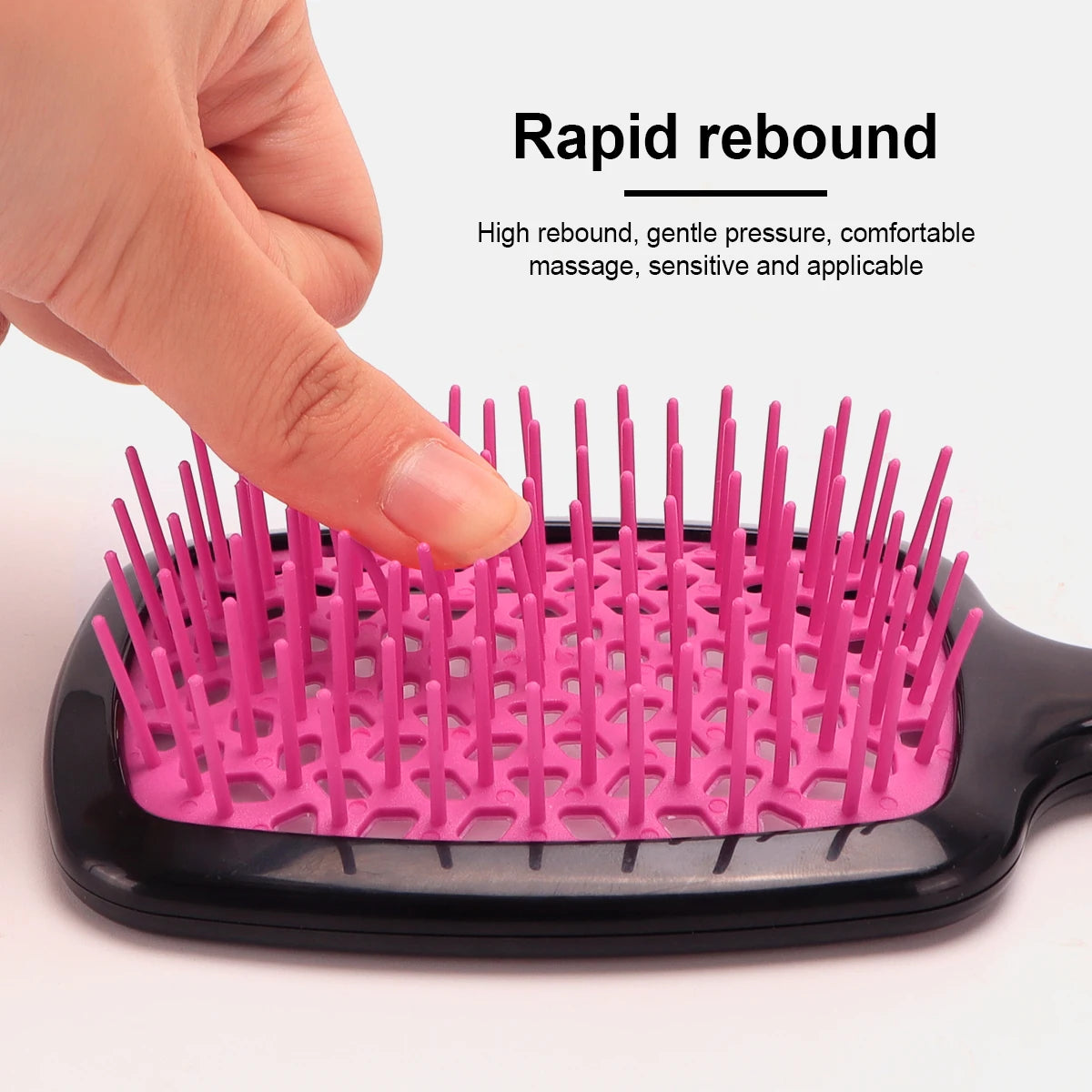 Hair Brush Massage Anti-Static Hollow Out Wet Curly Hair Brushes Barber Styling Tool