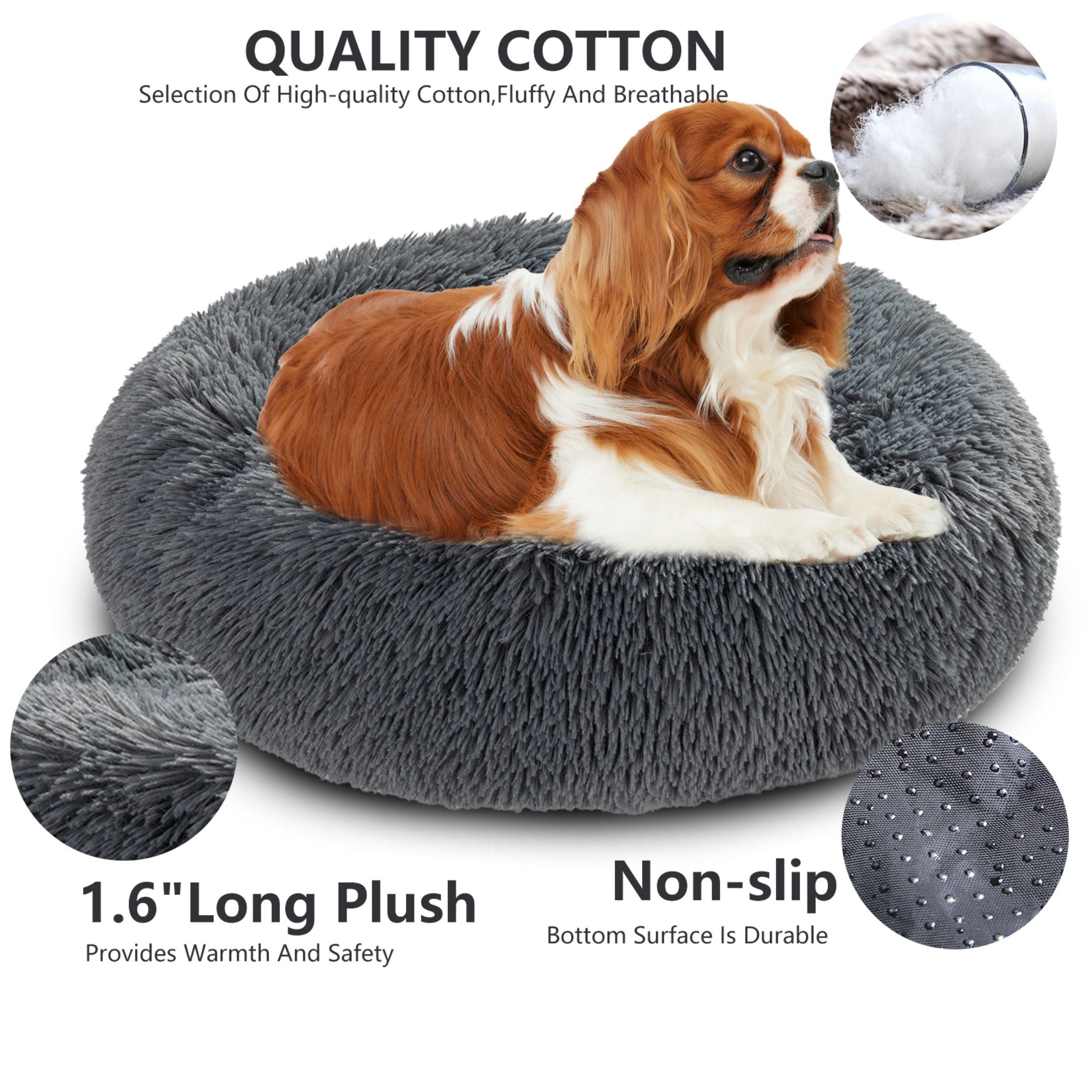 House Cat Bed Washable Pet Sofa Mat Calming Samll Large Dog Beds
