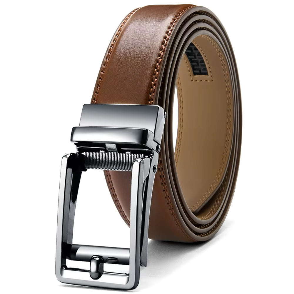 Mens Leather Belt Automatic Genuine