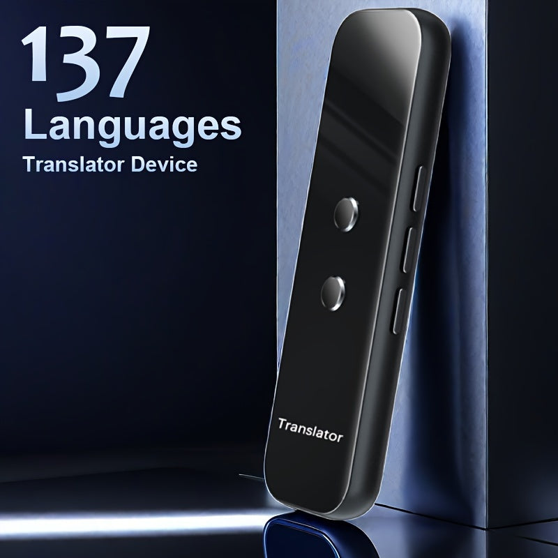 137 Languages Supported Two-Way Instant Portable Language Translator Device, High Accuracy APP Online Voice Translation for Travel Business Learning