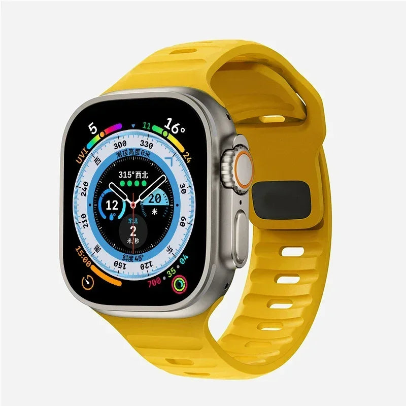 Soft Silicone Strap For Apple Watch Band Ultra