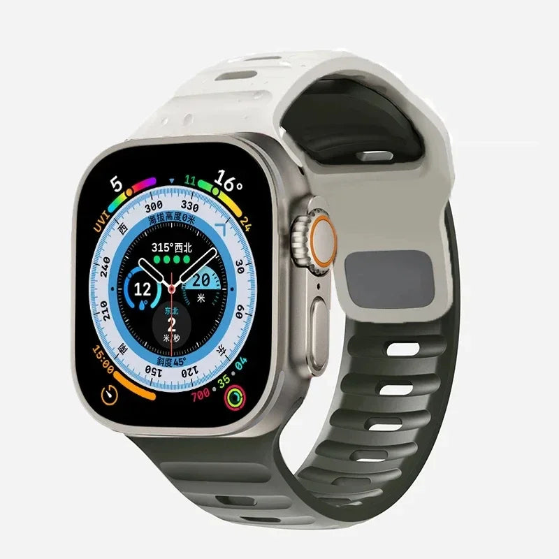 Soft Silicone Strap For Apple Watch Band Ultra