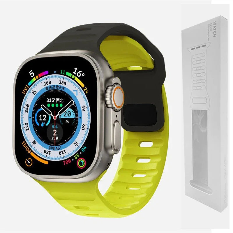 Soft Silicone Strap For Apple Watch Band Ultra
