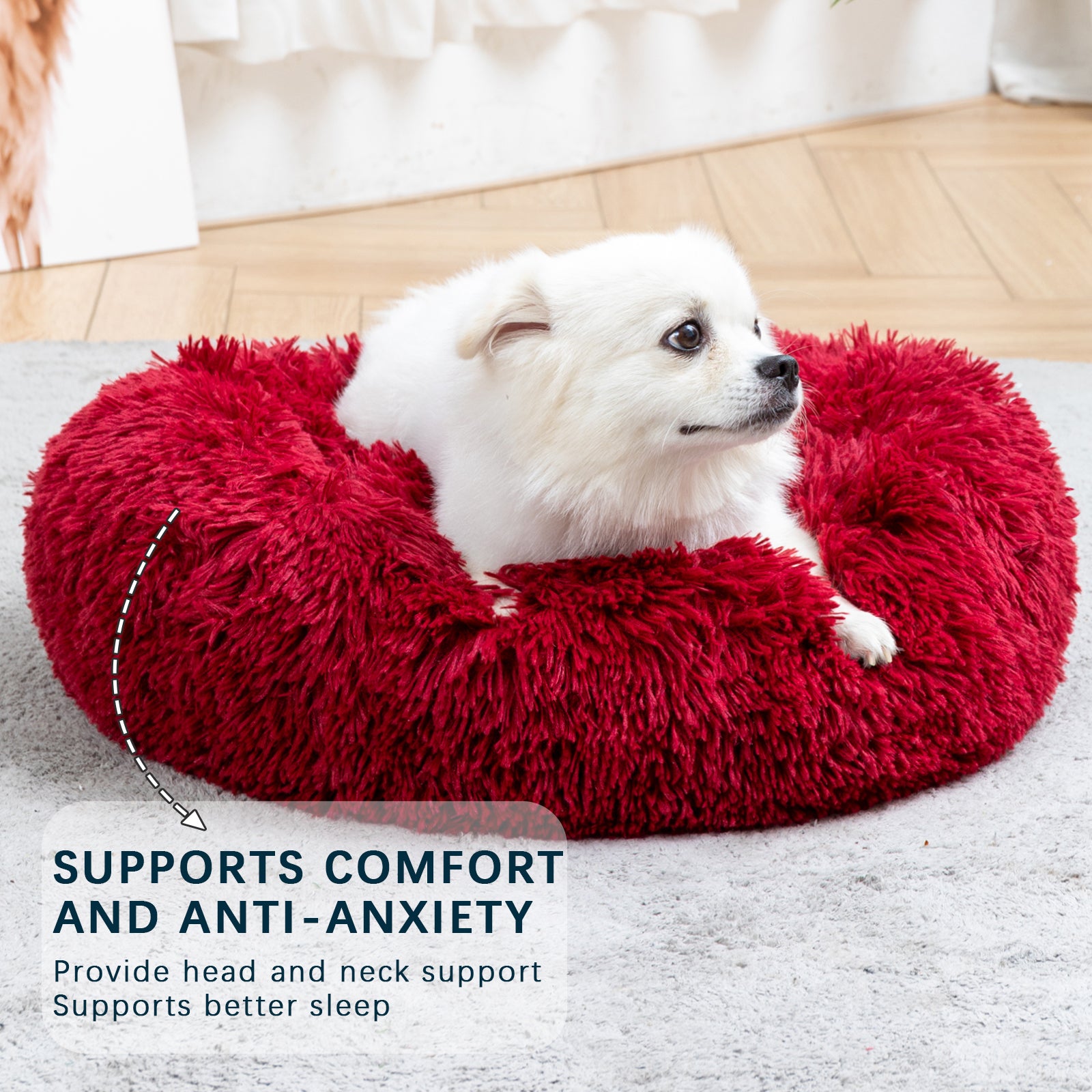 House Cat Bed Washable Pet Sofa Mat Calming Samll Large Dog Beds