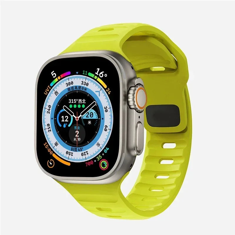 Soft Silicone Strap For Apple Watch Band Ultra