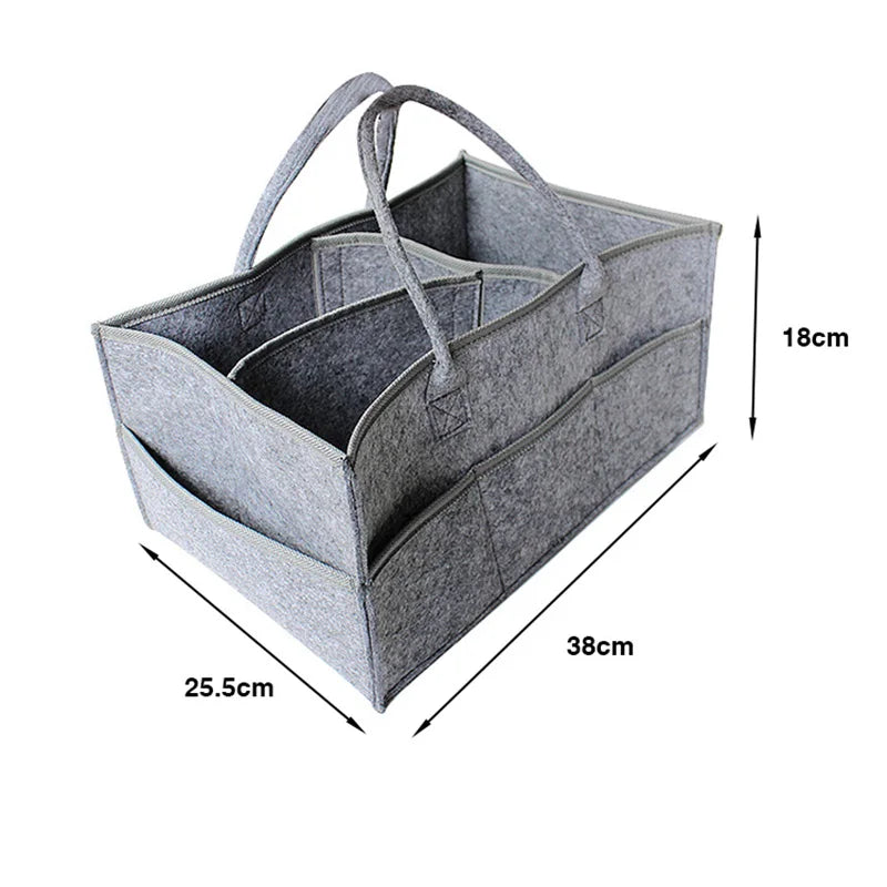 Portable Baby Diaper Caddy Organizer - Essential Storage Bag for Changing Table & Car