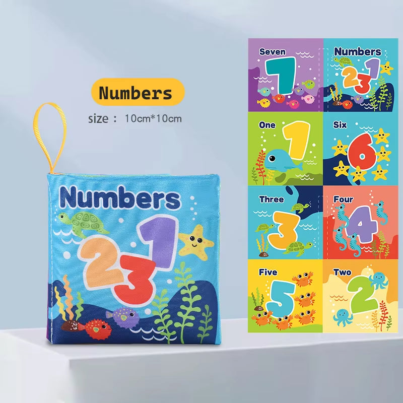 Soft Baby Fabric Book Interactive Sensory Activity Cloth Book for Babies First Educational Montessori Early Learning Game