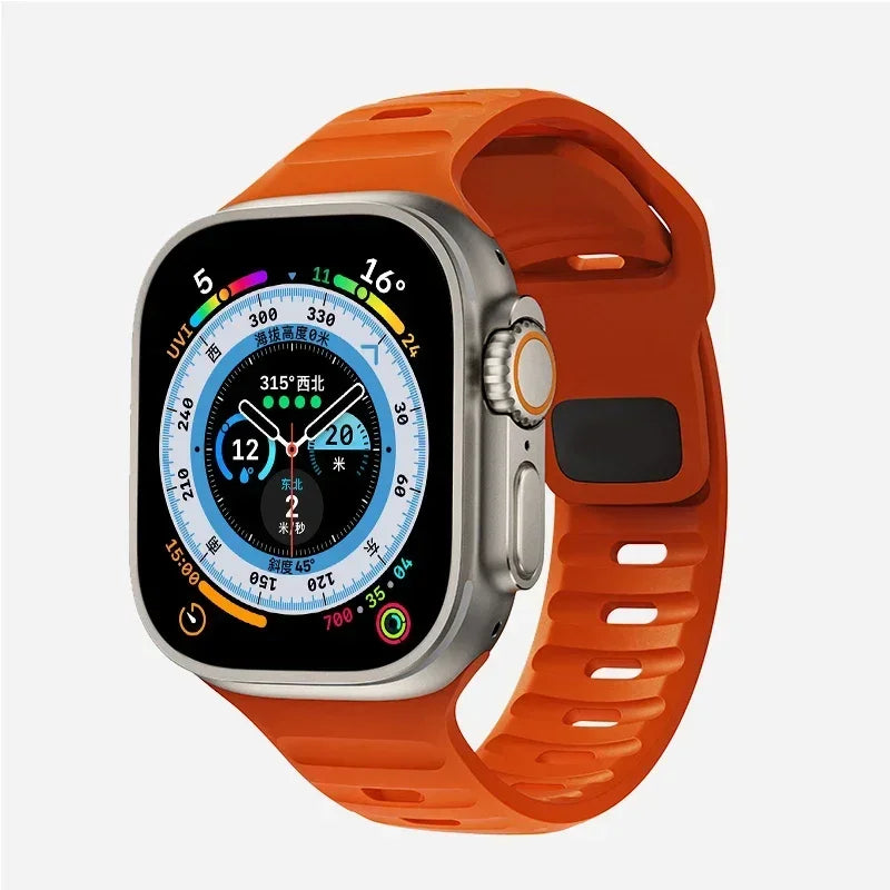 Soft Silicone Strap For Apple Watch Band Ultra