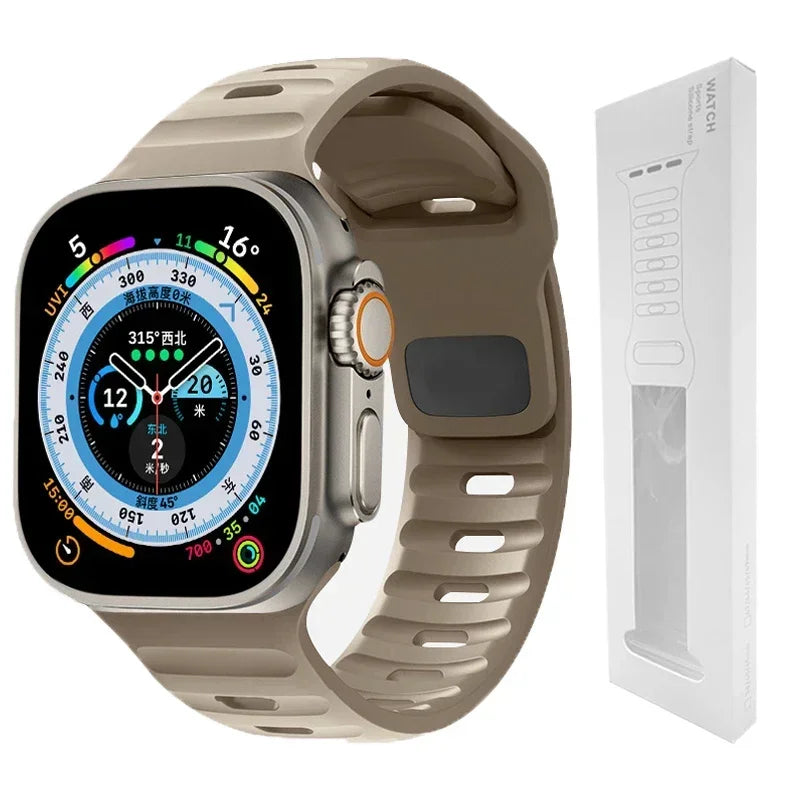 Soft Silicone Strap For Apple Watch Band Ultra