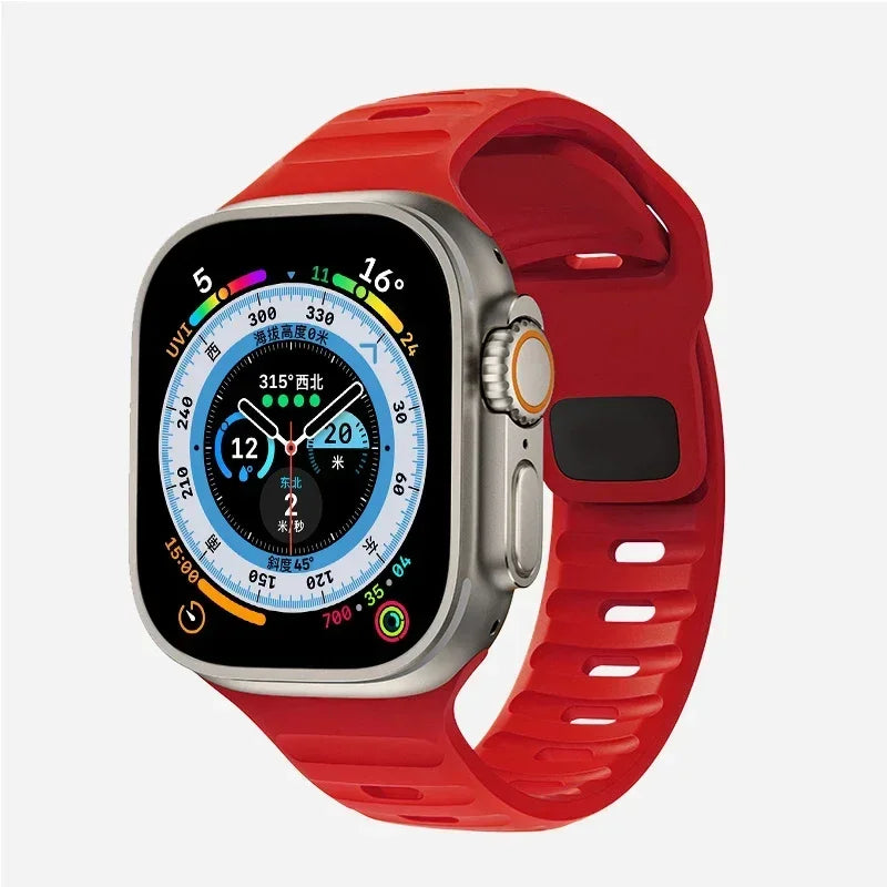 Soft Silicone Strap For Apple Watch Band Ultra