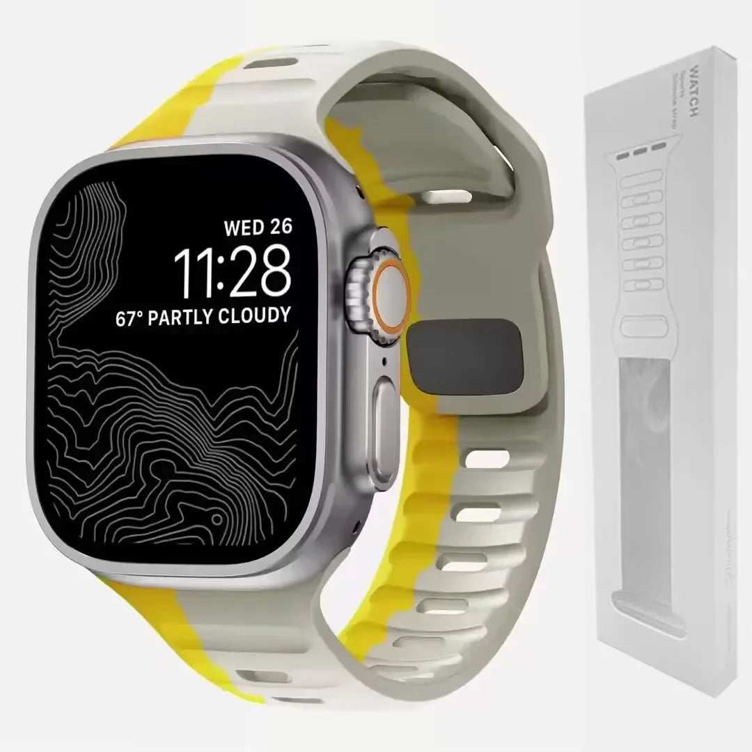 Soft Silicone Strap For Apple Watch Band Ultra
