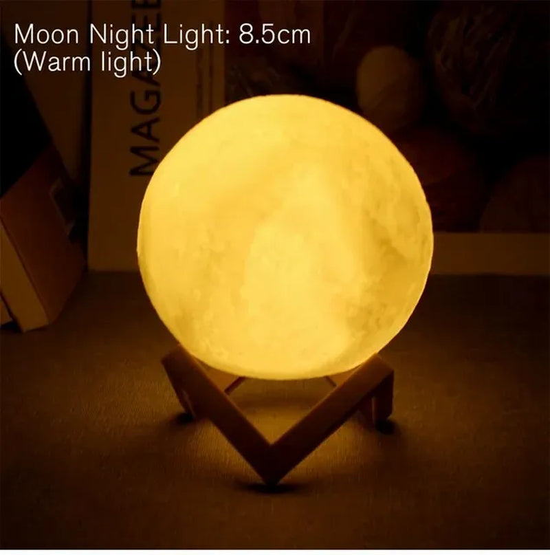 Stand Starry Lamp Bedroom Decor Night Lights Kids Gift Moon Lamp