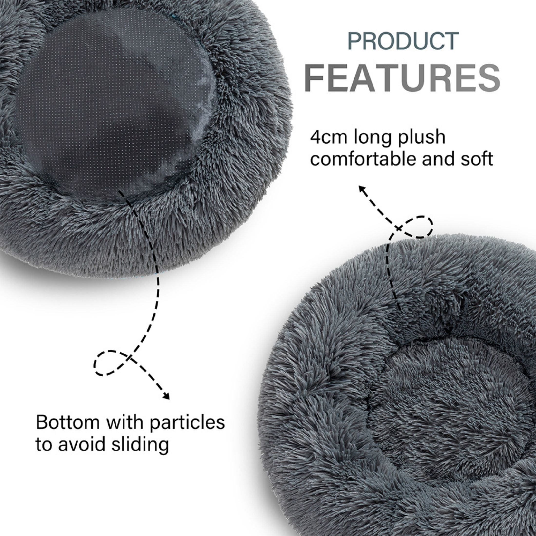 House Cat Bed Washable Pet Sofa Mat Calming Samll Large Dog Beds