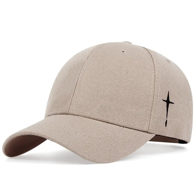 Unisex Simple Cross Water Drop Embroidery Baseball Caps Spring