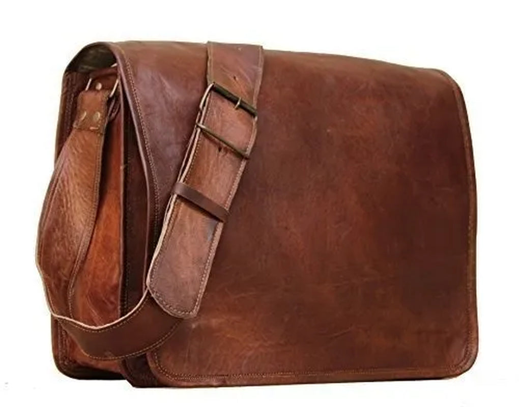 Leather Bags Vintage Handmade Leather Messenger Bag