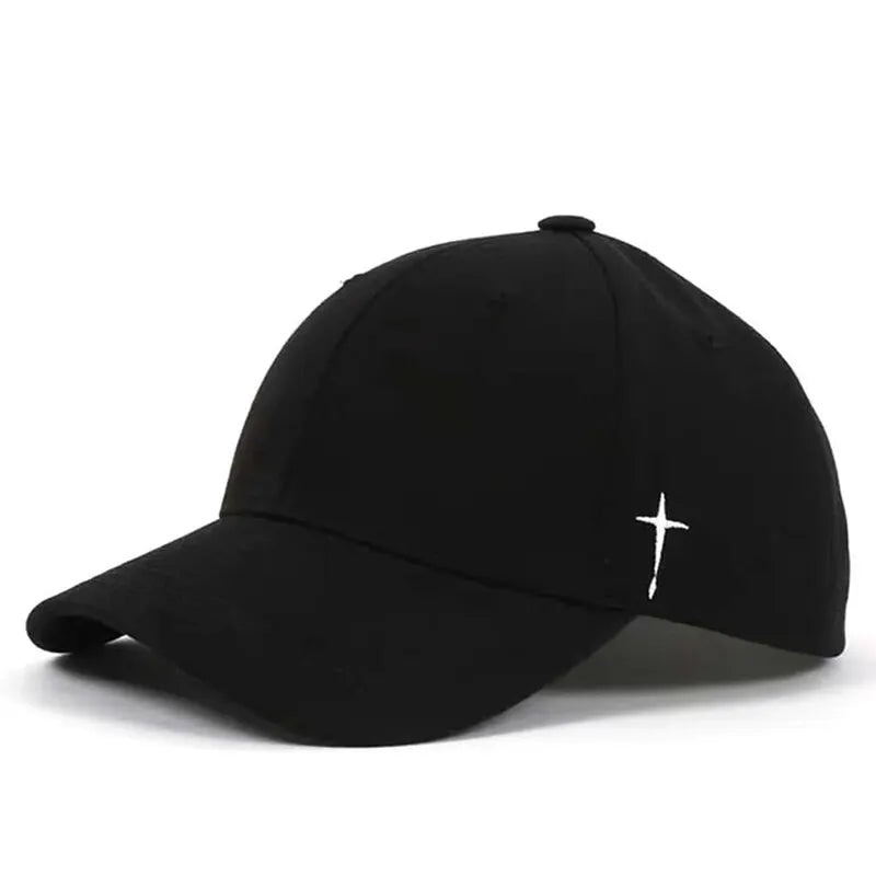 Unisex Simple Cross Water Drop Embroidery Baseball Caps Spring