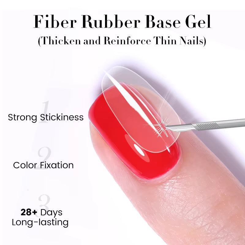 Fiber Rubber Base Gel for Broken Nail Repaired