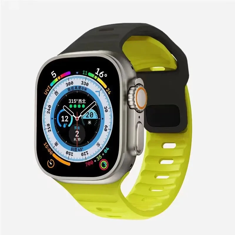 Soft Silicone Strap For Apple Watch Band Ultra