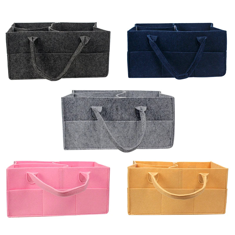 Portable Baby Diaper Caddy Organizer - Essential Storage Bag for Changing Table & Car
