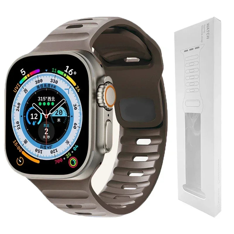 Soft Silicone Strap For Apple Watch Band Ultra