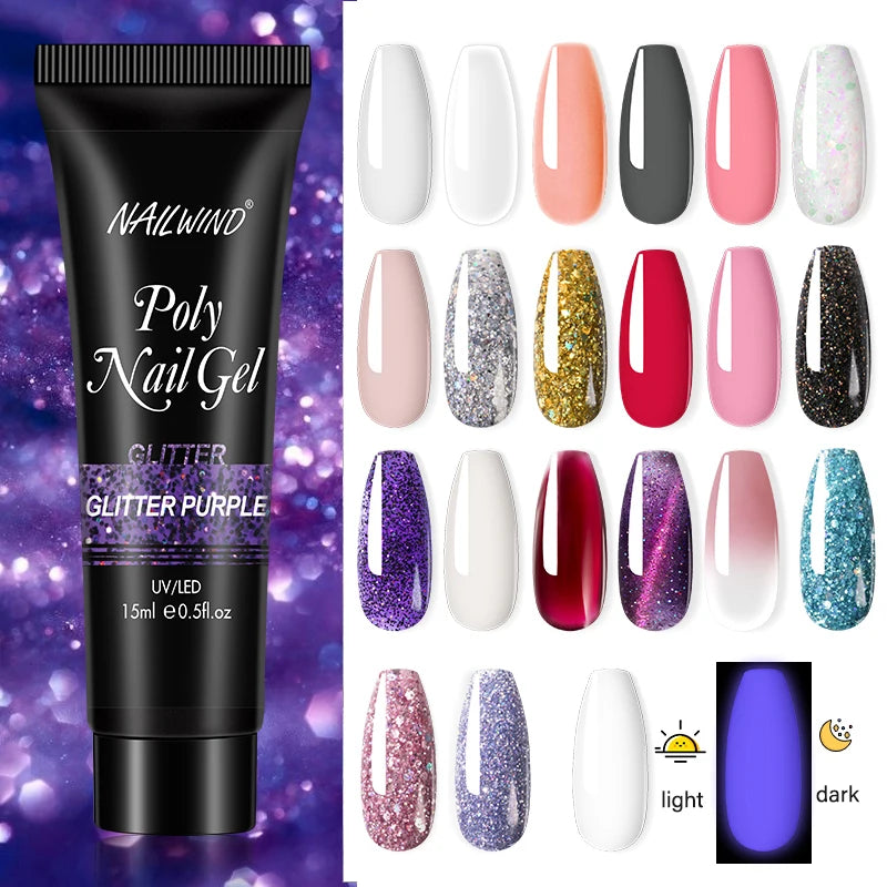 NAILWIND Poly Nail Gel for Builder Extension Acrygel for nails Gel Polish Semi Permanent Varnish Hybrid Nail Gel Nail Art