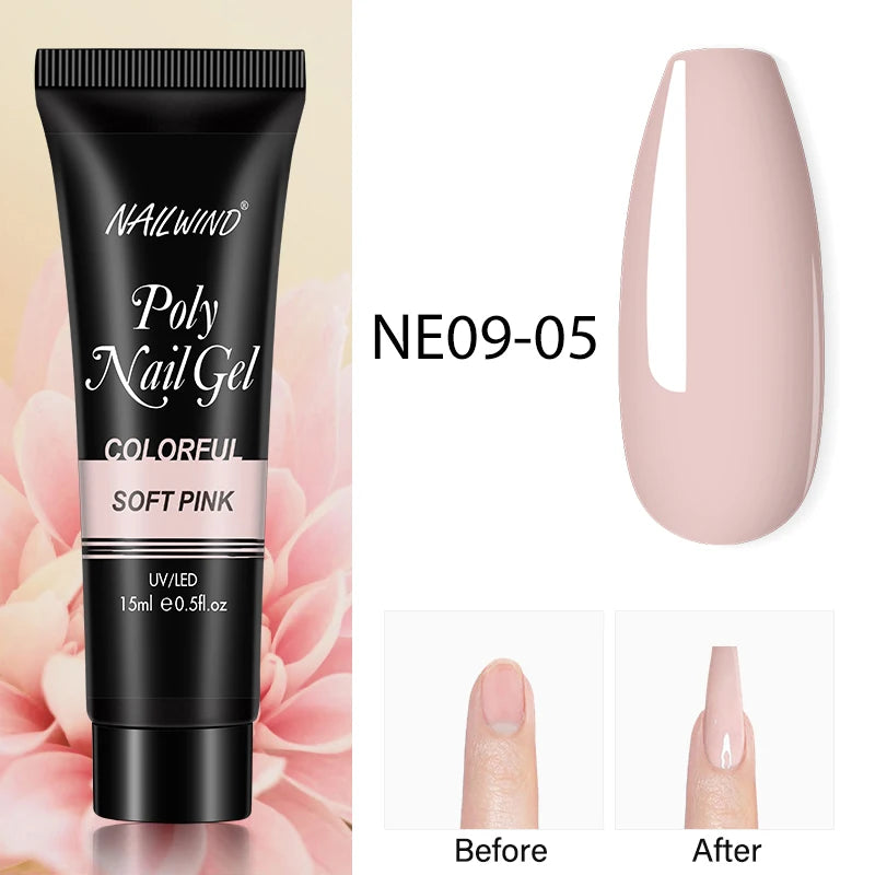 NAILWIND Poly Nail Gel for Builder Extension Acrygel for nails Gel Polish Semi Permanent Varnish Hybrid Nail Gel Nail Art
