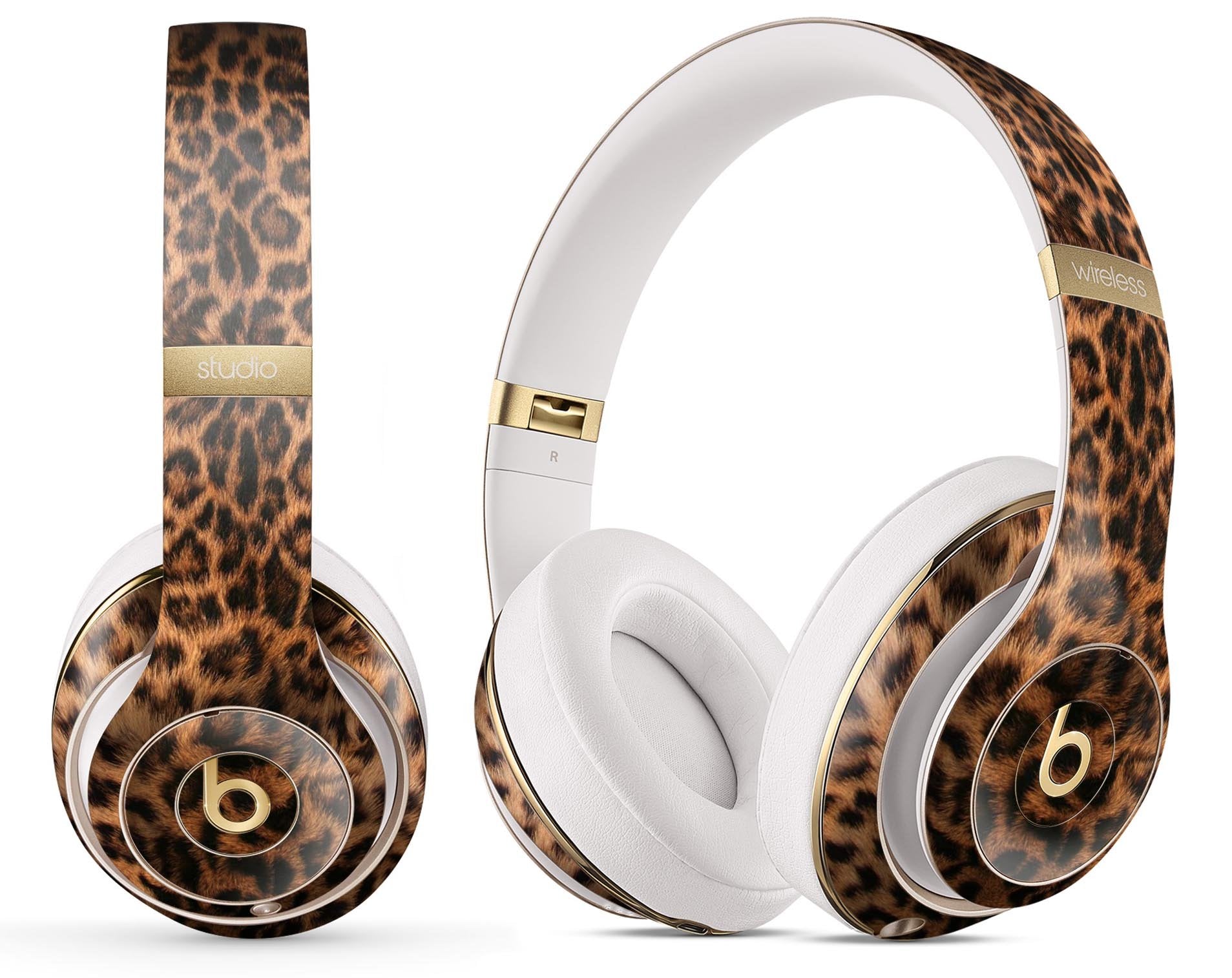 Mirrored Leopard Hide - Full Body Skin Decal Wrap Kit