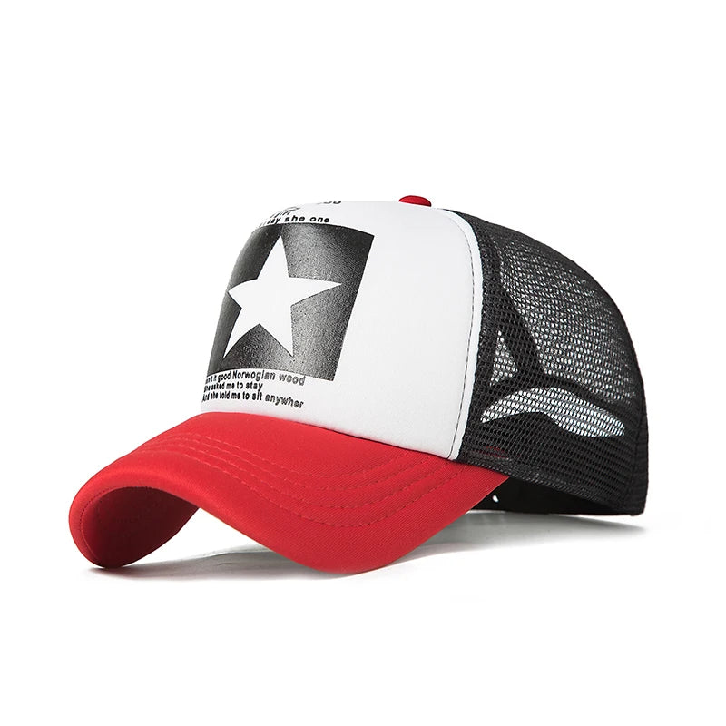 Fashion Cotton Cap Baseball Snapback Mesh Hats Hip Hop Caps Cool Men Caps Female Outdoor Casual Sun Hat