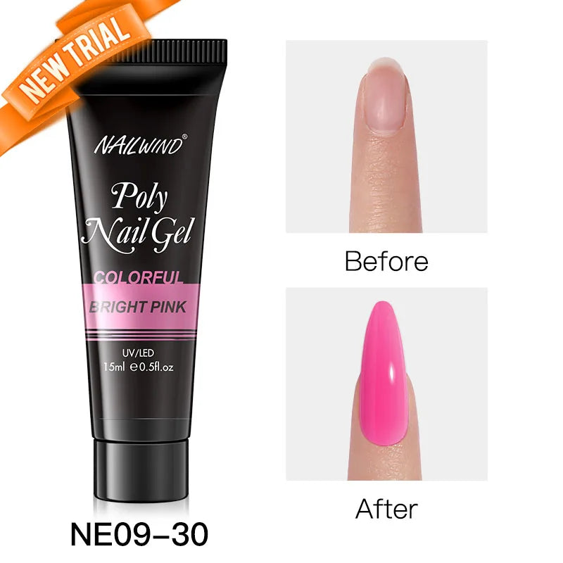 NAILWIND Poly Nail Gel for Builder Extension Acrygel for nails Gel Polish Semi Permanent Varnish Hybrid Nail Gel Nail Art