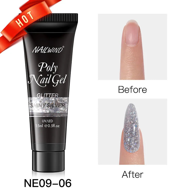 NAILWIND Poly Nail Gel for Builder Extension Acrygel for nails Gel Polish Semi Permanent Varnish Hybrid Nail Gel Nail Art