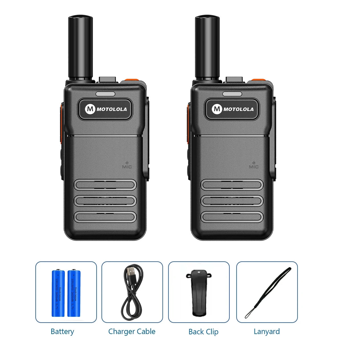 Motolola Mini Walkie Talkie Long Range 16 Channels Professional B6 UHF 400-520MHZ Match Baofeng Two Way Radio