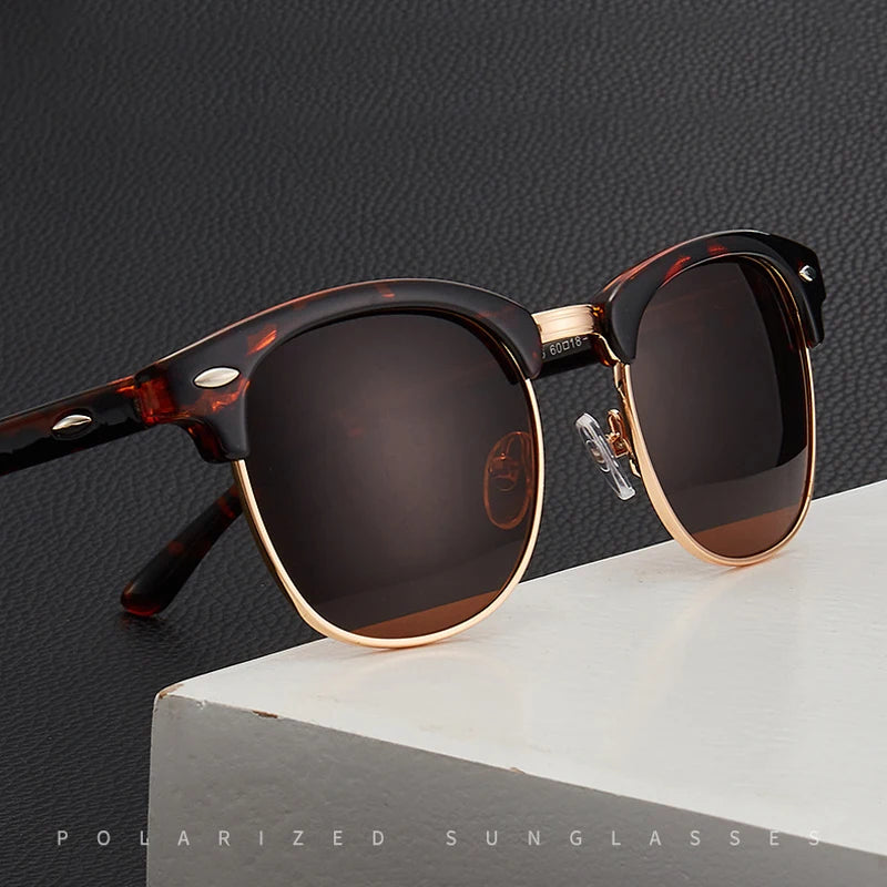 1-2PCS Sunglasses Men Women Brand Design Eye Sun Glasses Women Semi Rimless Classic Men Sunglasses Oculos De Sol UV400