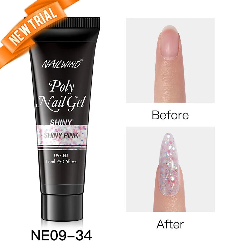 NAILWIND Poly Nail Gel for Builder Extension Acrygel for nails Gel Polish Semi Permanent Varnish Hybrid Nail Gel Nail Art