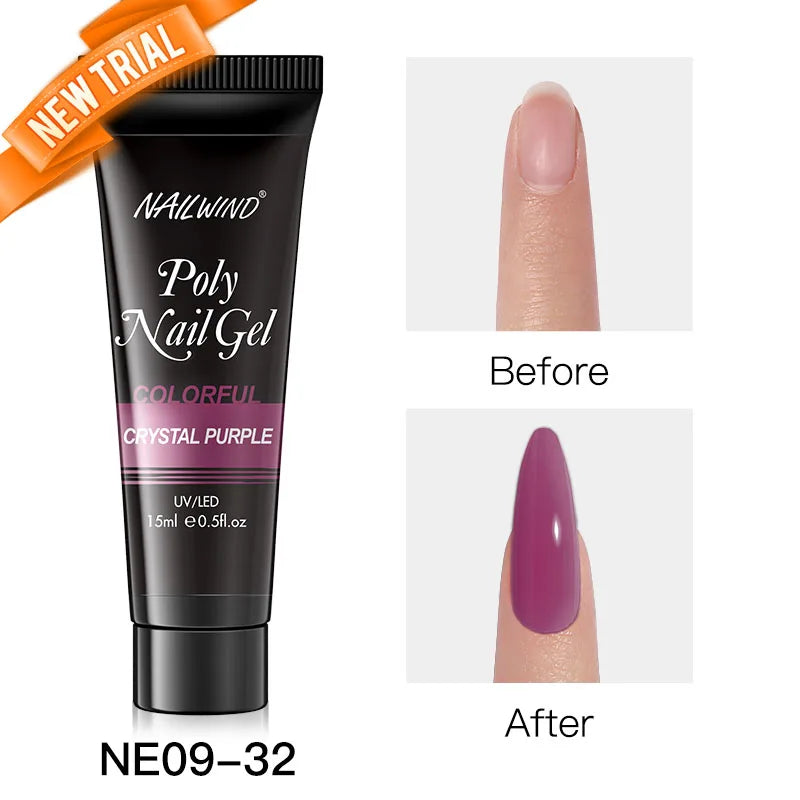 NAILWIND Poly Nail Gel for Builder Extension Acrygel for nails Gel Polish Semi Permanent Varnish Hybrid Nail Gel Nail Art