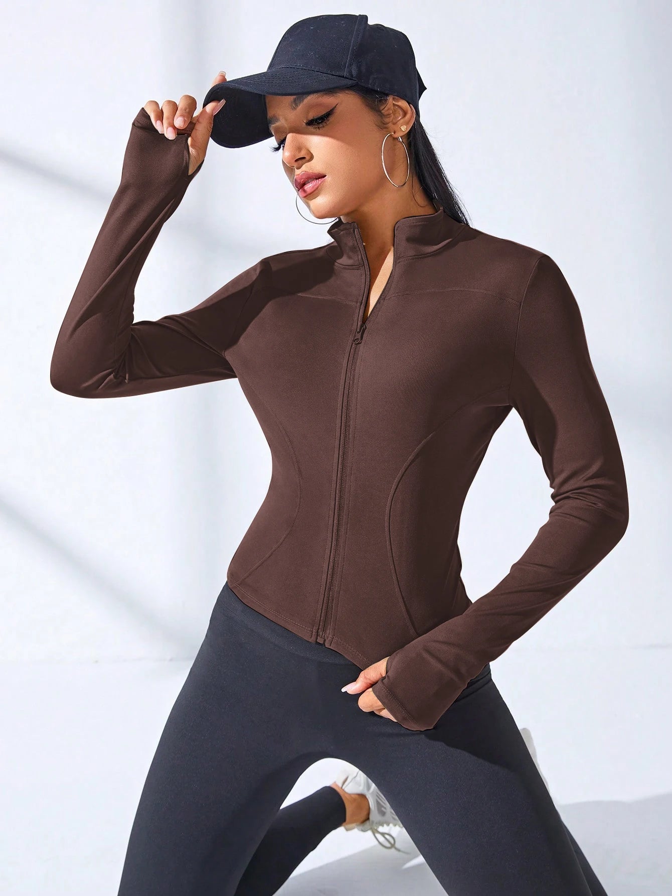 2025 New Yoga Coat Short Sports Jacket WOMEN'S Fitness Clothes Slimming Body Sculpting Zipper Yoga Jacket