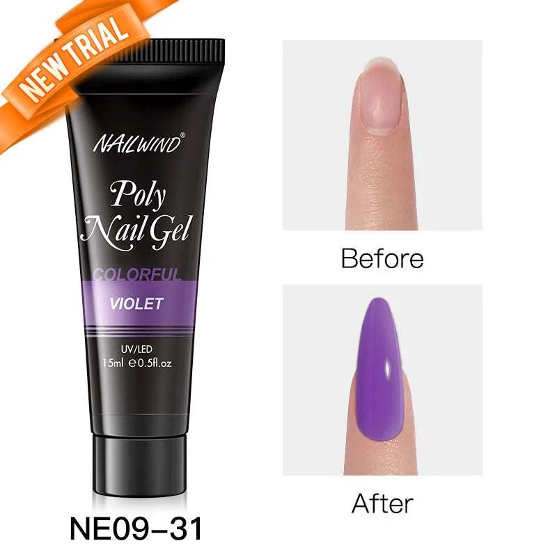 NAILWIND Poly Nail Gel for Builder Extension Acrygel for nails Gel Polish Semi Permanent Varnish Hybrid Nail Gel Nail Art