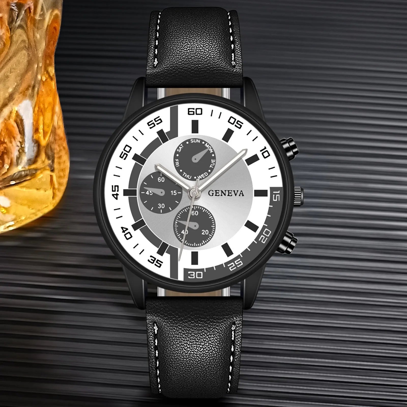 Men's Digital Watch Graduated Men's Watch Men's Belt Quartz Men's Watch